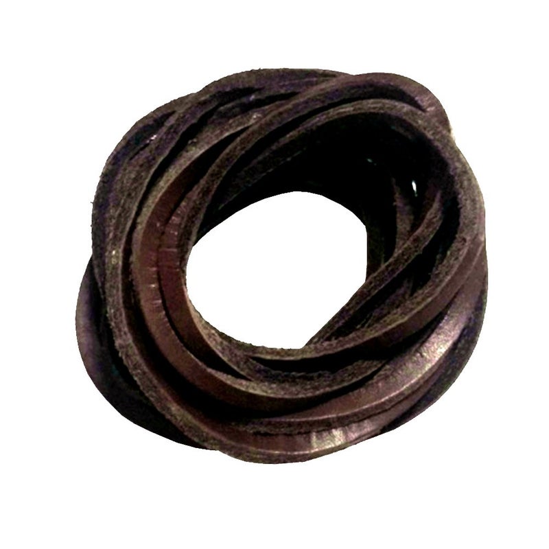 Goodlace 1 PCS of 1/8" Rawhide Leather Shoelaces Shoe Boot Laces Shoestrings Cord (Brown, 160CM) - Image 1